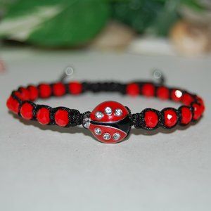 Ladybug Bracelet,Drawstring Bracelet,Ladybug Gift,Bracelet For ladybug L…